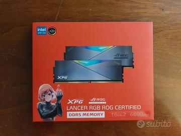 XPG 32 GB RAM 6600 CL 32 - ASUS ROG CERTIFIED