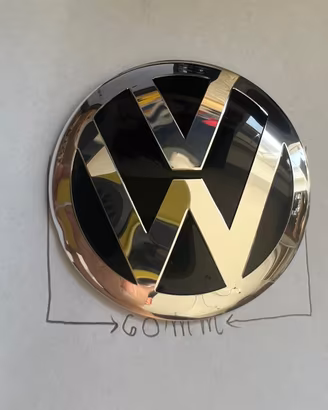Adesivi Coprimozzi VW 60mm Cromati (Golf, Polo...)