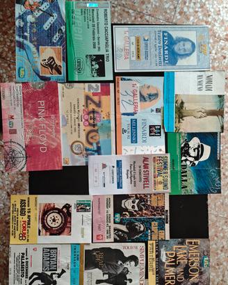 biglietti ingresso concerti anni 90 