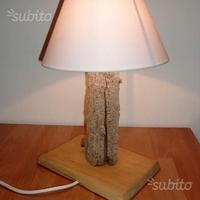 Lampada da tavolo - artigianato - radice legno