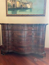 Comò cassettiera stile classico in legno