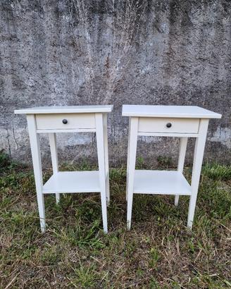 Comodino Ikea Hemnes bianco coppia