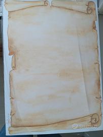 Carta A4 tema Pergamena