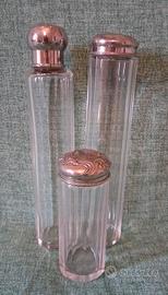 Boccette vetro tappo argentato