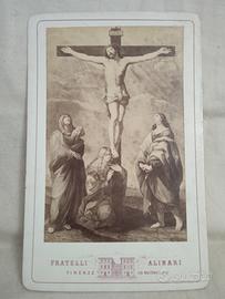 Carte de visite Alinari Crocifissione di Cristo