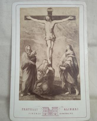 Carte de visite Alinari Crocifissione di Cristo