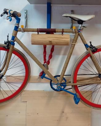 bici fixed 28  rivestimento in  canapa trattata