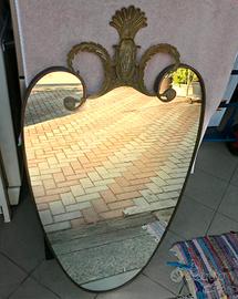 SPECCHIO OTTONE VINTAGE ANNI 50