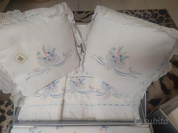 Completo letto matrimoniale in PURO cotone