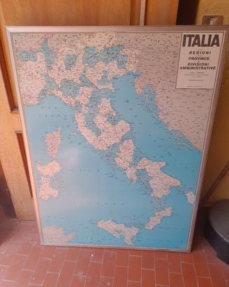 Cartina Da Muro Italia Amministrativa 120x90