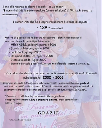 W.i.t.c.h. fumetti serie regolare, volumi finali