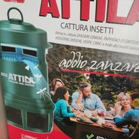 cattura zanzare e mosche  dal giardino attila