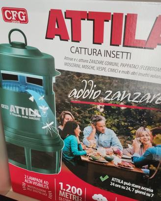 cattura zanzare e mosche  dal giardino attila