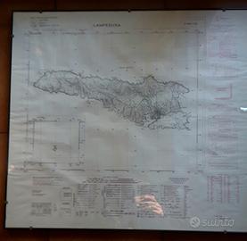 Litografia Isola di Lampedusa 