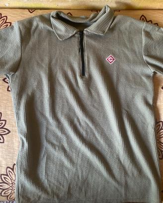 T-shirt casablanca con cerniera
