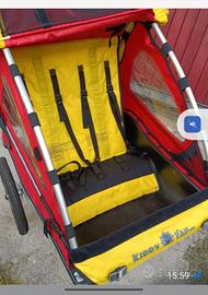 Carrello porta bambini, solo per bicicletta. 