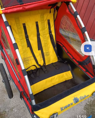 Carrello porta bambini, solo per bicicletta. 