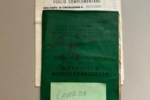 Libretto + foglio complementare Laverda 750 1972