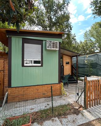Casa mobile in Camping con piscina