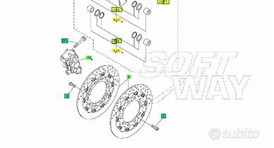 Disco freno anteriore Yamaha R1 08MQ059
