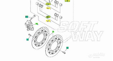 Disco freno anteriore Yamaha R1 08MQ059