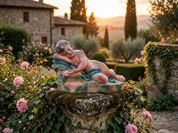 Antichità Arte Sacra Bambinello 