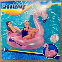 Bestway fenicottero rosa gonfiabile cavalcabile