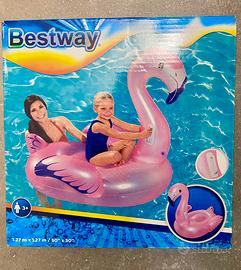Bestway fenicottero rosa gonfiabile cavalcabile