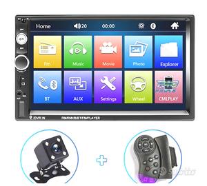 RADIO 2DIN 7" TOUCHSCREEN BLUETOOTH USB SD RETROM