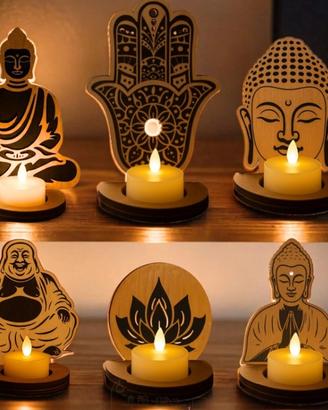 Porta candele zen da meditazione