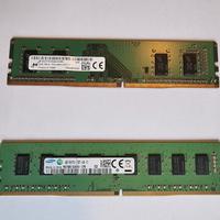 RAM DDR4 2x4GB (Samsung e Micron) per PC