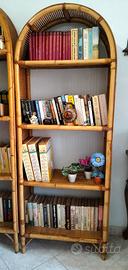 Libreria bambù e vimini