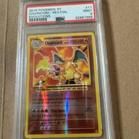 charizard  2016 pokemon xy carte reverse psa 9