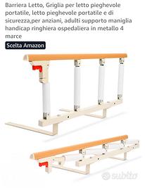 Barriera in metallo e corrimano in legno