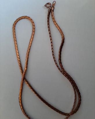 Collana a maglia piatta, bigiotteria