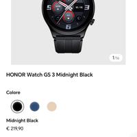 Honor Watch gs 3 midnight black