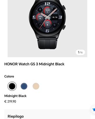 Honor Watch gs 3 midnight black