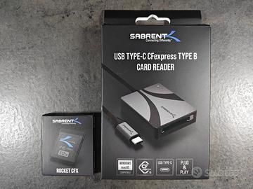 CF Express TYPE B Sabrent 512 GB + Lettore schede