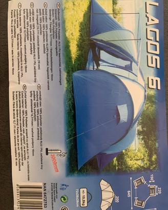 Tenda campeggio 6 posti