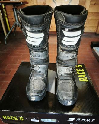 Per moto adventure o enduro stivali Shot race 6