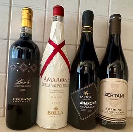 Vino rosse set 4 bottiglie
