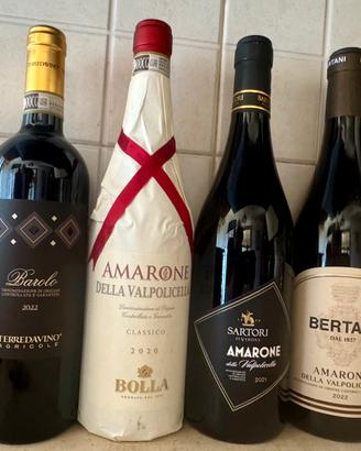 Vino rosse set 4 bottiglie