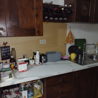 Cucina in legno massello.6m per 6.piano chiaro