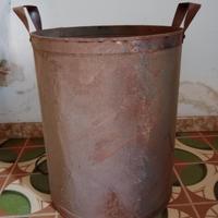 Antico Calderone in ferro zincato 