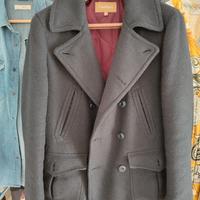 Cappotto corto doppiopetto nero | uomo