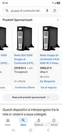 GRUPPO DI CONTINUITÀ UPS RIELLO SENTINEL 5000