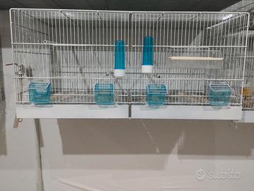 gabbia da 90cm per canarini e pappagalli 