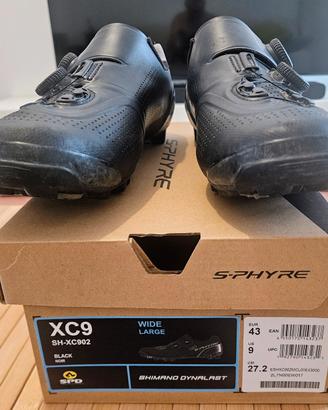 Scarpe Shimano XC902 WIDE nere n. 43