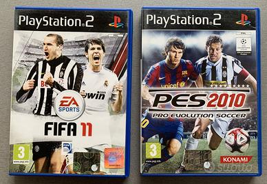 2 Videogiochi Playstation2 Fifa 11 e Pes 2010