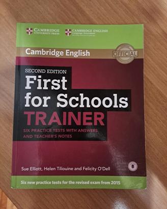 FIRST FOR SCHOOL TRAINER 9781107446052 